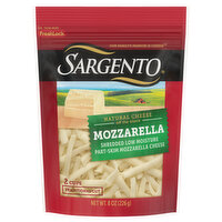 Sargento Cheese, Natural, Traditional Cut, Mozzarella, 8 Ounce