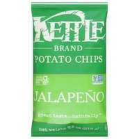 Kettle Brand Potato Chips, Jalapeno, 7.5 Ounce