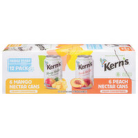 Kern's Nectar, Mango/Peach, 12 Pack, 12 Each