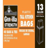 Grr-lla Tall Kitchen Liner, 13 gl, 40 Each