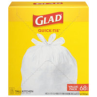 Glad Bags, Tall Kitchen, Value Pack, 68 Each