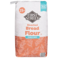 First Street Bread Flour, Bleached, Enriched, 25 Pound