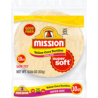 Mission Tortillas, Yellow Corn, Super Size, 10 Each