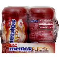 Mentos Gum, Cinnamon, Pure Fresh, 4 Each