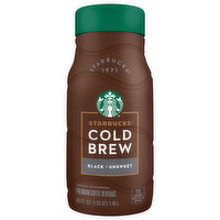 Starbucks Coffee Beverage, Cold Brew, Black Unsweet, 40 Ounce