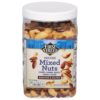First Street Mixed Nuts, Deluxe, Roasted & Salted, 32 Ounce