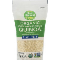 Sun Harvest Quinoa, Organic, 100% Whole Grain, White, 16 Ounce