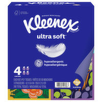 Kleenex Tissues, 3-Ply, 4 Each