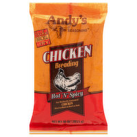 Andys Seasoning Breading, Chicken, Hot N Spicy, 10 Ounce