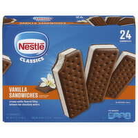 Nestle Frozen Dairy Dessert Sandwiches, Vanilla, 24 Each