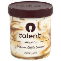 Talenti Gelato, Caramel Cookie Crunch, 16 Ounce