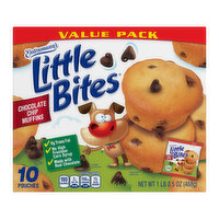 Entenmann's Entenmann's Little Bites Chocolate Chip Mini Muffins, 10 pouches, 16.5 oz, 10 Each