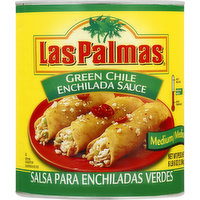 Las Palmas Enchilada Sauce, Green Chile, Medium, 102 Ounce