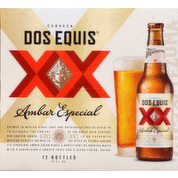 Dos Equis Beer, Ambar Especial, 12 Each
