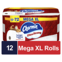 Charmin Toilet Paper 12 Super Mega Rolls, 474 Square foot