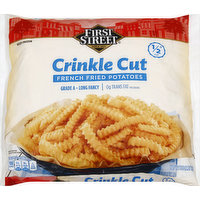 First Street Potatoes, French Fried, Crinkle Cut, 1/2 Inch Cut, 5 Pound