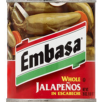 Embasa Jalapenos, in Escabeche, Whole, 26 Ounce