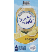 Crystal Light Drink Mix, Lemonade, On-the-Go Packets, 10 Each