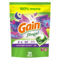 Gain Flings, 31 Count, Moonlight Breeze Scent, 31 Each