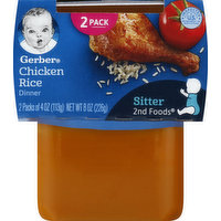 Gerber Chicken Rice, Dinner, 8 Ounce