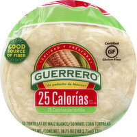 Guerrero Tortillas, White Corn, 25 Calories, 18.75 Ounce