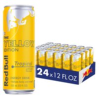 Red Bull Red Bull Yellow Edition Tropical Energy Drink, 12 fl oz, 24 Each