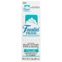 Frostin' Pride Ready to Whip Icing & Filling, Vanilla, Non-Dairy, 2 Pound