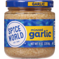 Spice World Garlic, Minced, 8 Ounce