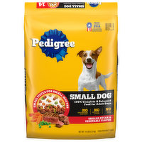 Pedigree Food for Dogs, Grilled Steak & Vegetable Flavor, Small Dog, Adult, 14 Pound