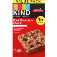 Kind Granola Bars, Dark Chocolate Chunk, Value Pack, 15 Each