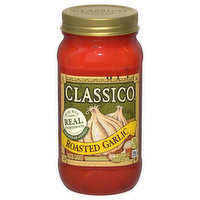Classico Pizza Sauce, Roasted Garlic, 24 Ounce