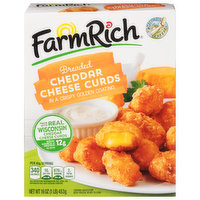 Farm Rich Cheddar Cheese Curds, Breaded, 16 Ounce