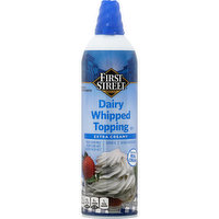 FIRST STREET Dairy Whipped Topping, Extra Creamy, 13 Ounce