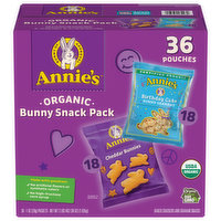 Annie's Bunny Snack Pack, Organic, Cheddar Bunnies/Birthday Cake, 36 Ounce