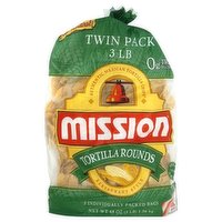 Mission Round Tortilla Chips Twin Pack 3 lb, 48 Ounce