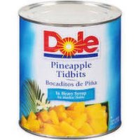 Dole Pineapple Tidbits In Juice, 106 Ounce