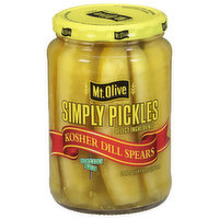 Mt Olive Pickles, Kosher Dill Spears, 24 Ounce