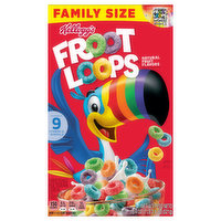 Froot Loops Cereal, Natural Fruit Flavors, Family Size, 18.4 Ounce