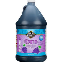 First Street Snow Cone Syrup, Grape, 1 Gallon