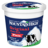 Mountain High Yoghurt, Whole Milk, Original, Plain, 64 Ounce