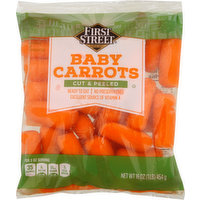 First Street Baby Carrots, Cut & Peeled, 16 Ounce