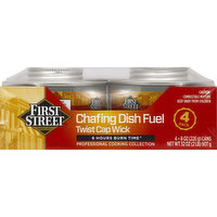 First Street Dish Fuel, Chafing, Twist Cap Wick, 4 Pack, 4 Each