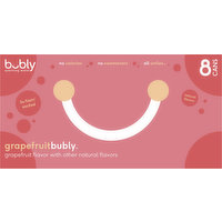 Bubly Sparkling Water, Grapefruit, 8 Each