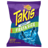 Takis Tortilla Chips, Blue Heat, Extreme, Fiesta Size, 17 Ounce