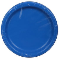 First Street Plates, Cobalt, 24 Count, 24 Each