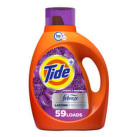 Tide Plus Febreze Freshness Spring & Renewal Liquid Laundry Detergent, 84 fl oz, 59 Loads, HE Compatible, 84 Fluid ounce