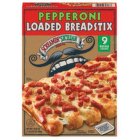 Screamin' Sicilian Pizza Co. Breadstix, Loaded, Pepperoni, 9 Each