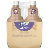 Swiffer WetJet Quickdry Formula Wood Floor Cleaner, 42.2 fl oz, 2 Pack, 84.4 Ounce