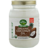 Sun Harvest Coconut Oil, Organic, Refined, 29 Fluid ounce