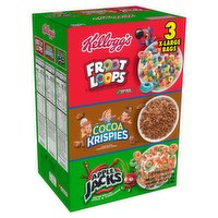 Kellogg's Breakfast Cereal, Variety Pack, 58 Ounce